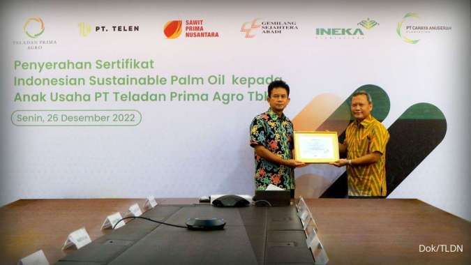 Lima Anak Usaha Teladan Prima Agro (TLDN) Kantongi Sertifikat ISPO