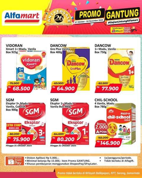 Promo Alfamart Gantung 27 Oktober-2 November 2025