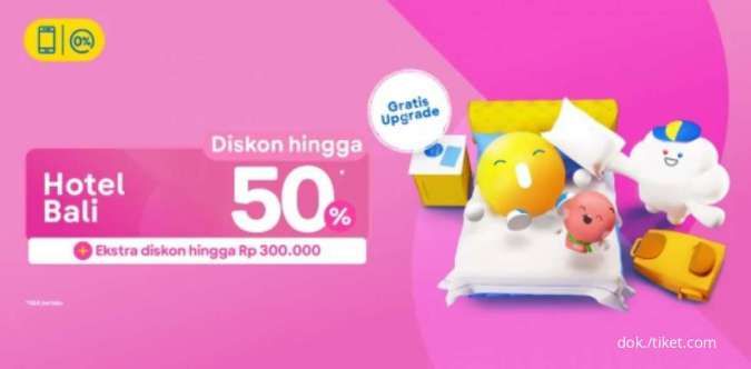 Promo Hotel Bali dari Tiket.com, Diskon hingga 50% Periode 7-24 Januari 2022