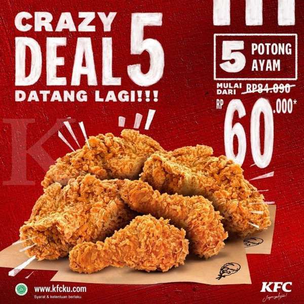 Promo KFC terbaru dari 23-24 Agustus 2021