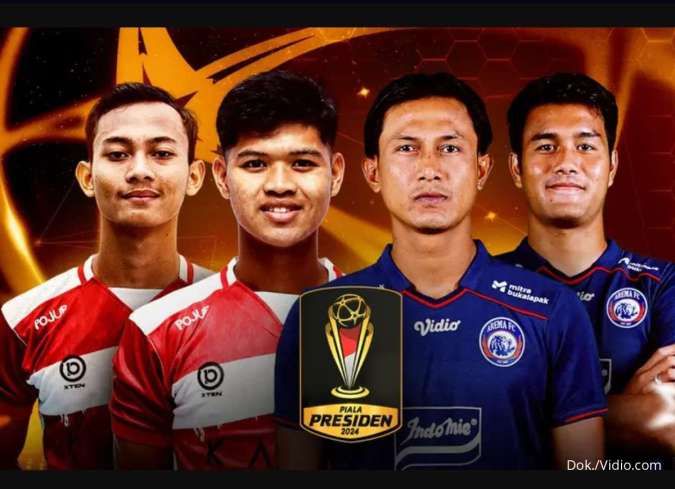 Link Live Streaming Madura United vs Arema FC di Piala Presiden 2024, Jumat (26/7)