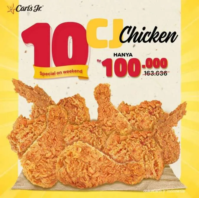 Promo Carls Jr Weekend Edisi 14-15 Januari 2023