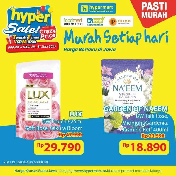 Katalog Harga Promo JSM Hypermart Terbaru 28-31 Juli 2023
