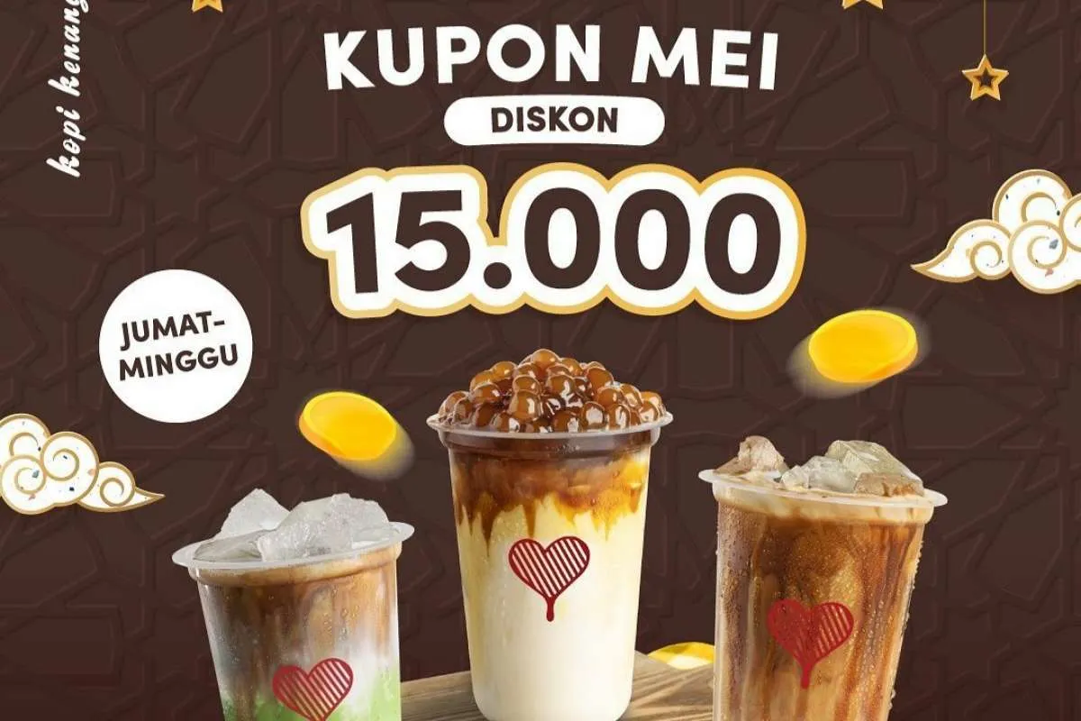 Promo Kopi Kenangan Weekend 20-22 Mei 2022, Pakai Kupon Mei Diskon Rp 15.000