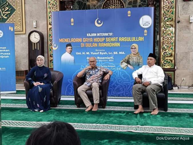 DKM Masjid Agung Sunda Kelapa &AQUA Edukasi Umat Pentingnya Jaga Kesehatan Saat Puasa