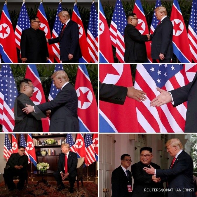 Trump dan Kim Jong Un teken dokumen bersejarah di akhir KTT AS-Korut