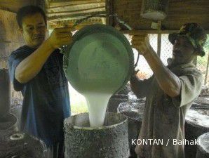 Harga karet turun ke titik terendah 7 minggu terakhir