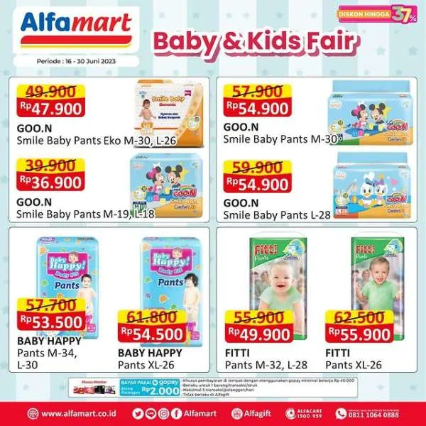 Promo Alfamart Baby & Kids Fair Periode 16-30 Juni 2023