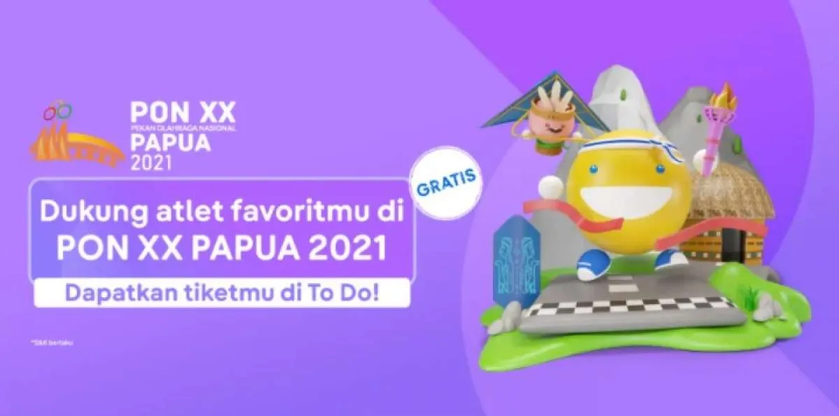 Ingin Nonton Langsung PON XX Papua 2021, Dapatkan Promo Tiket To Do dari Tiket.com