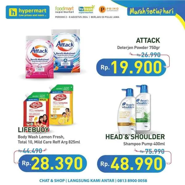 Promo Hypermart Hyper Diskon Weekday Periode 6-8 Agustus 2024