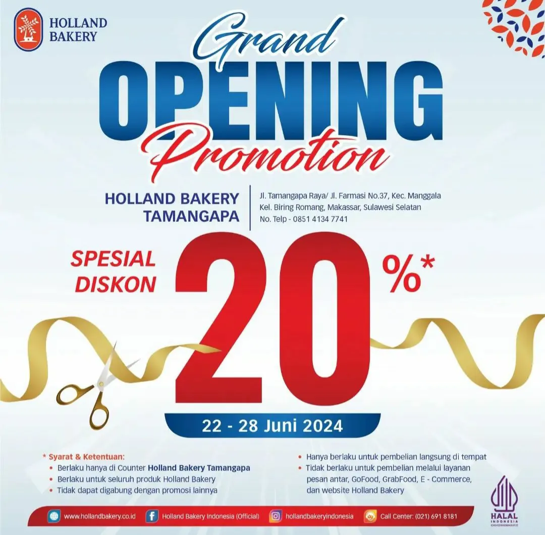 Promo payday bulan Juni 2024 Holland Bakery