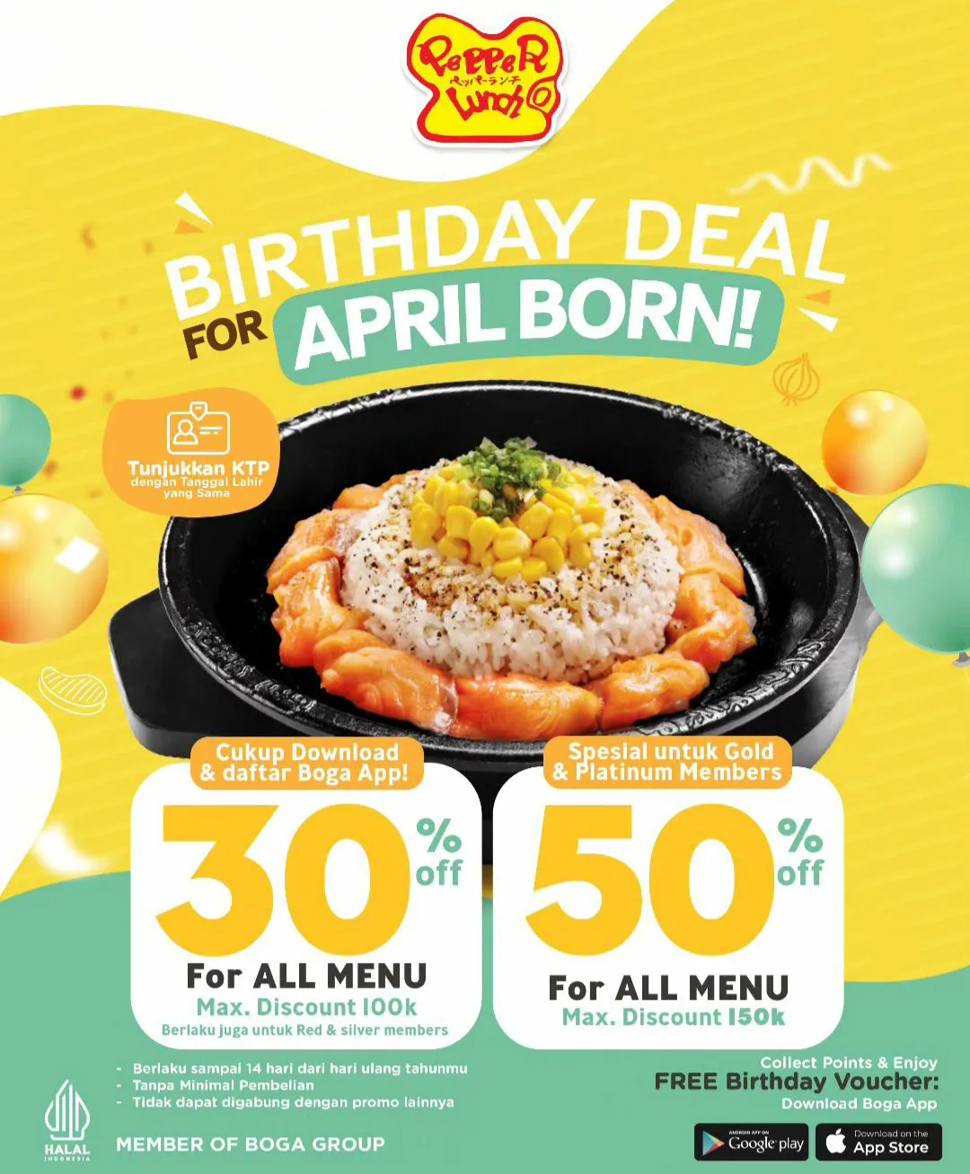Promo Pepper Lunch Birthday Deal