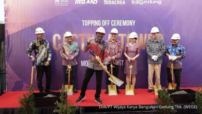 Topping Off Gedung Apartemen SkyHouse AlamSutera,WEGE Raih Certificate of Achievement