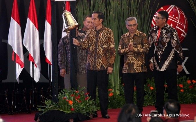 Jokowi berharap pasar modal bisa mendorong pertumbuhan ekonomi