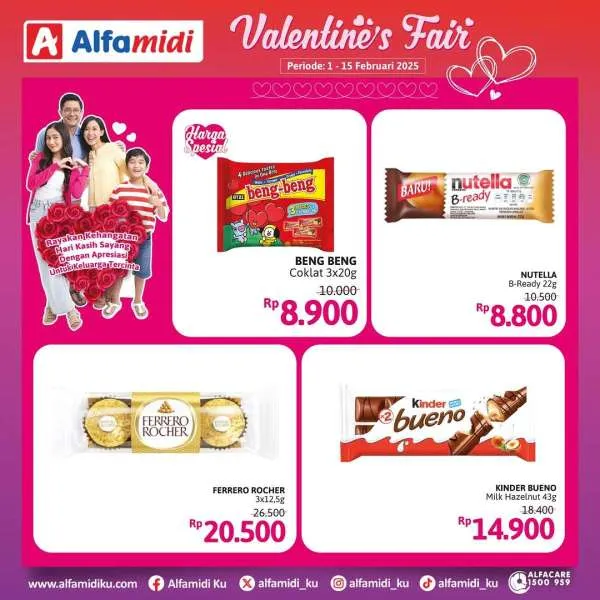 Promo Alfamidi Valentines Fair Periode 1-15 Februari 2025