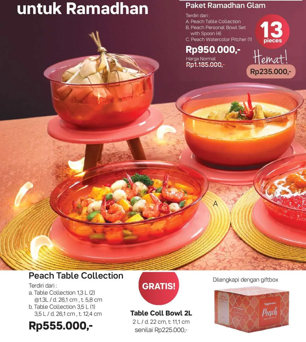 Katalog promo Tupperware April 2021, harga murah perabot makanan untuk bulan Puasa
