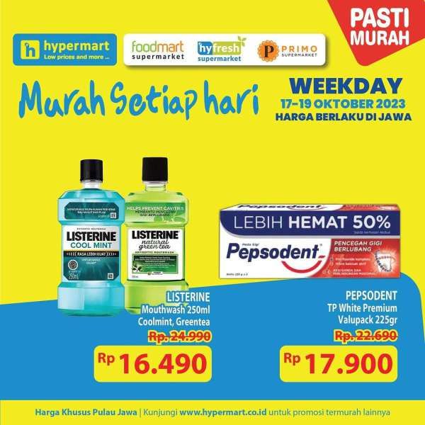 Promo Hypermart Terbaru 17-19 Oktober 2023, Hyper Diskon Weekday Pertengahan Bulan