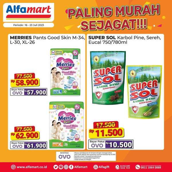 Katalog Harga Promo Alfamart Terbaru 16-23 Juli 2023