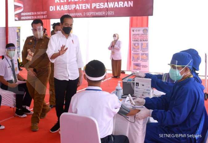 Lagi, Jokowi perintahkan segera habiskan vaksin Covid-19 saat berada di Lampung
