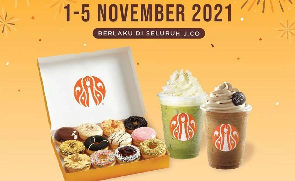 Promo J.CO terbaru 1-5 November 2021, banyak paket menarik dengan harga spesial