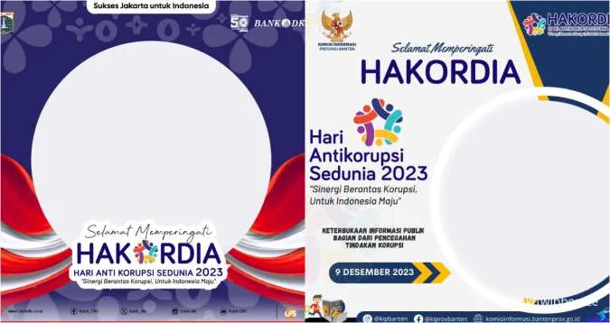 Kumpulan Twibbon Hakordia Hari Antikorupsi Sedunia 2023, Cocok Jadi Foto Profil