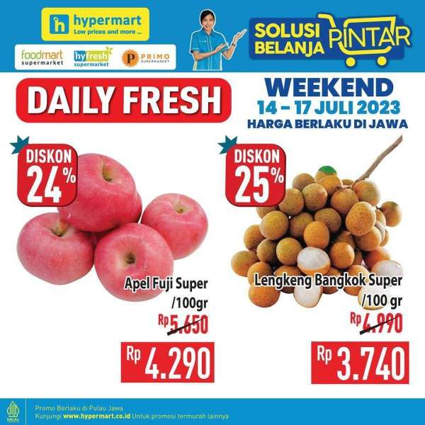 Katalog Harga Promo JSM Hypermart 14-17 Juli 2023