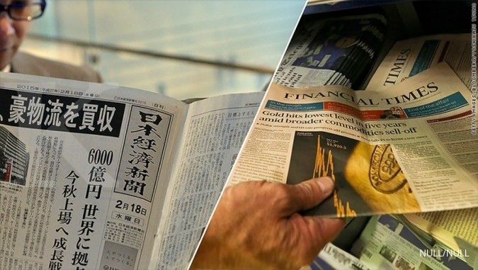 Financial Times dijual ke Nikkei Jepang US$ 1,3 M