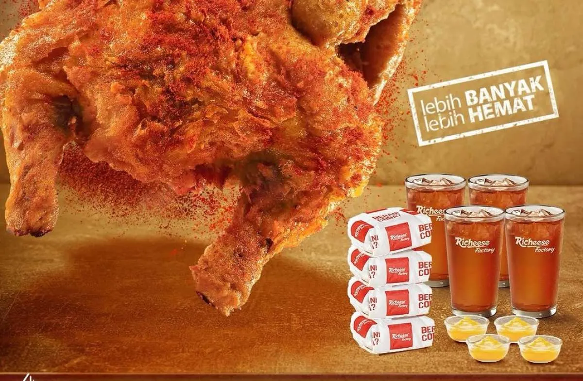 Promo Richeese Factory Flying Chicken, Nikmati Makan Berempat Harga Lebih Murah