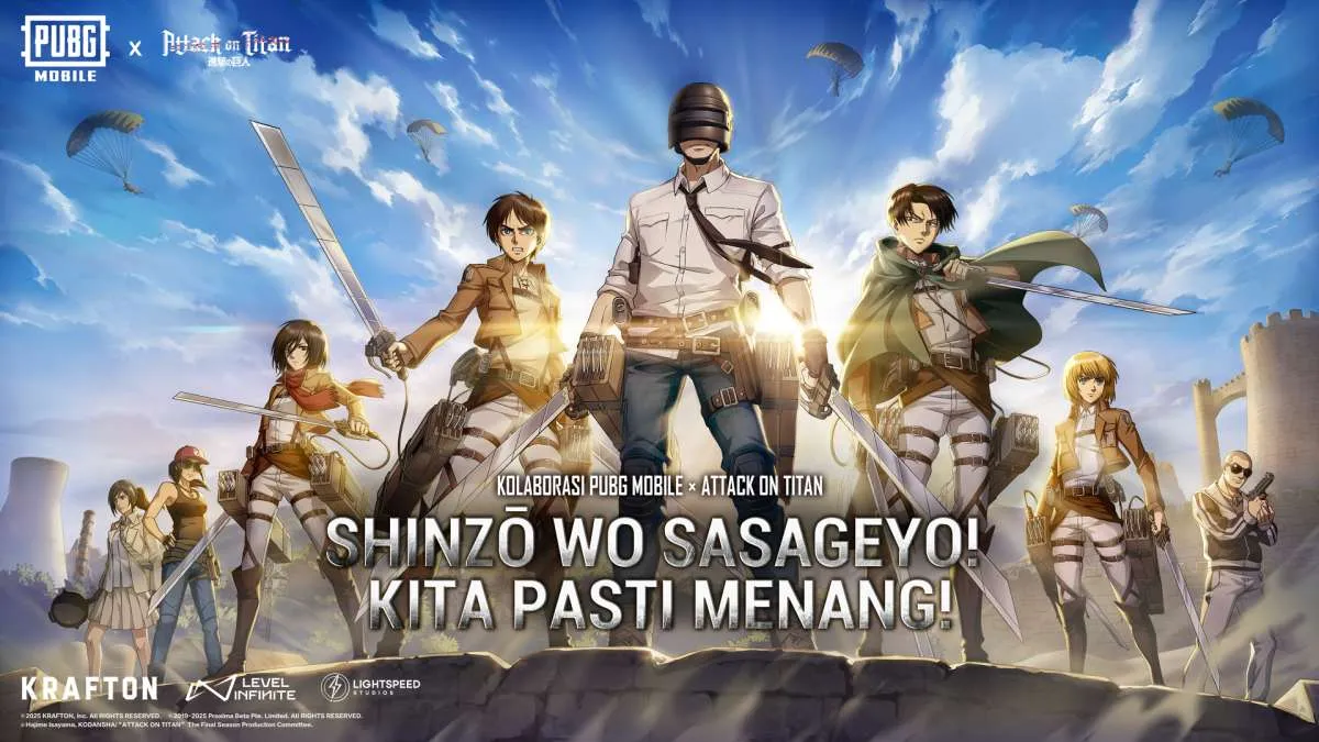 PUBG Mobile X Attack on Titan Rilis Hari ini, Cek Ukuran Update di Android & iOS