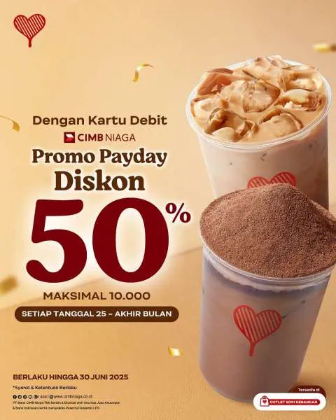 Promo Payday Kopi Kenangan dengan CIMB Niaga