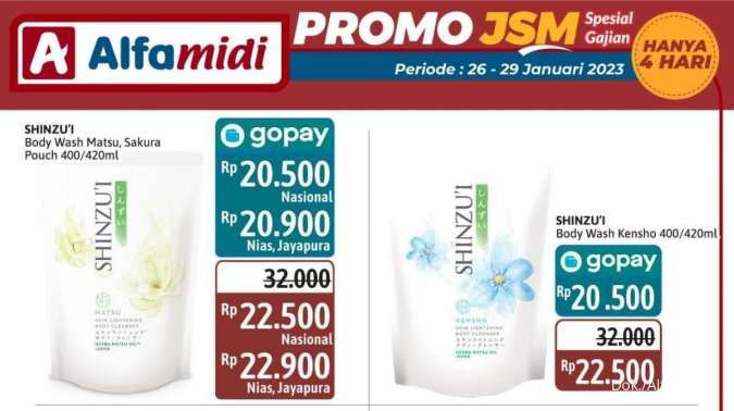 Katalog Promo JSM Alfamidi Spesial Gajian Periode 26-29 Januari 2023