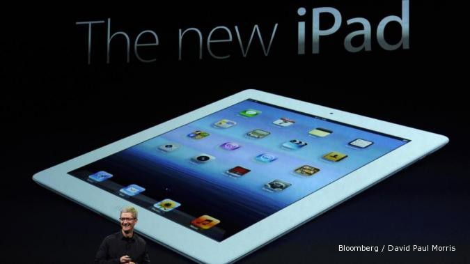 Laba bersih Apple melesat 95% di kuartal I 2012