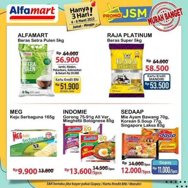 Promo JSM Alfamart Periode 4-6 Maret 2022