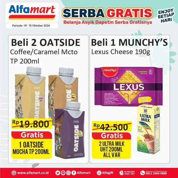 Promo Alfamart Serba Gratis Periode 1-15 Oktober 2024