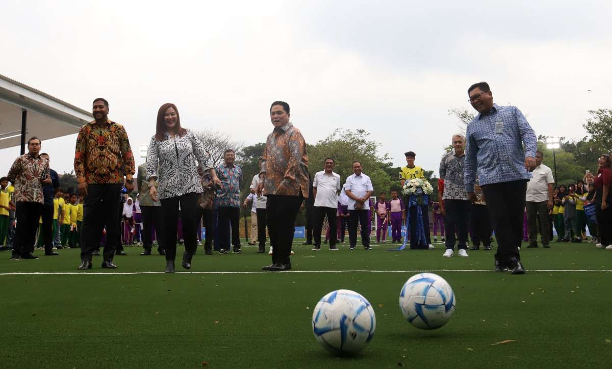 Bank Mandiri dan PSSI Resmikan Lapangan Mini-Soccer FIFA Arena