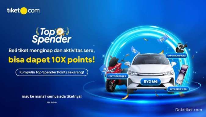 Segera Cek Peringkatmu di tiket.com Top Spender, Liburan Seru dan Hadiah Menantimu!