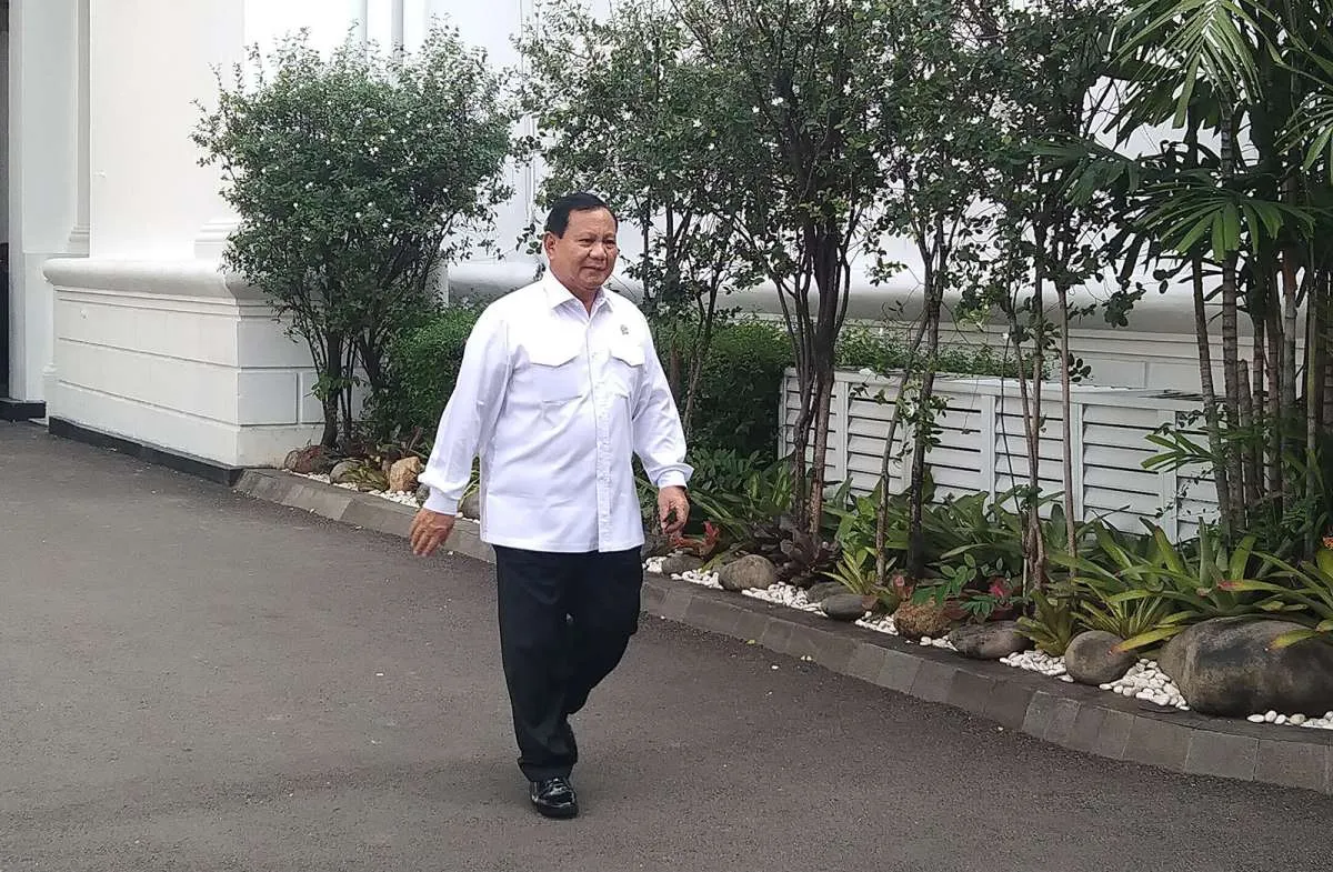 Prabowo Terpantau Temui Jokowi di Istana Sabtu Sore