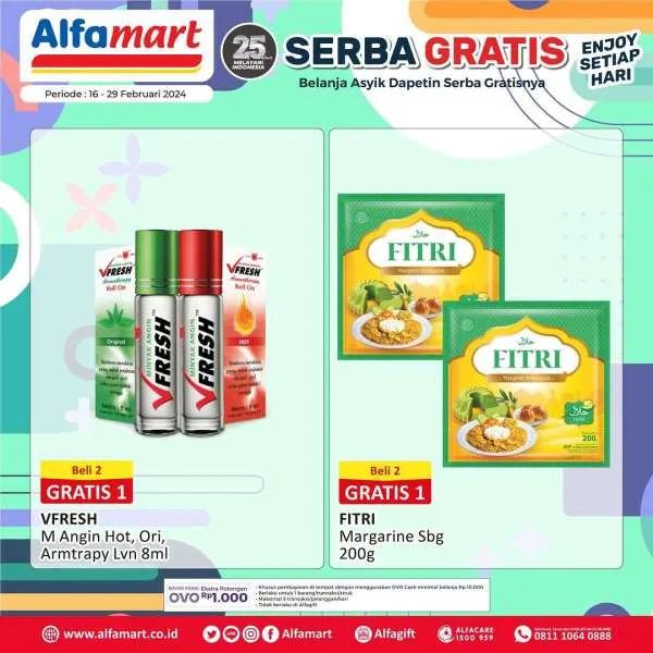 Promo Alfamart Serba Gratis Periode 16-29 Februari 2024