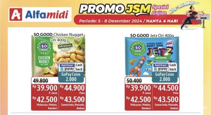 Promo JSM Alfamidi 5-8 Desember 2024, Aneka Frozen Food Diskon s/d Rp 20.500