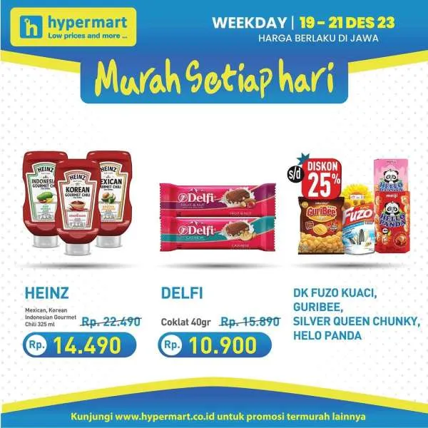 Promo Hypermart Hyper Diskon Weekday Periode 19-21 Desember 2023