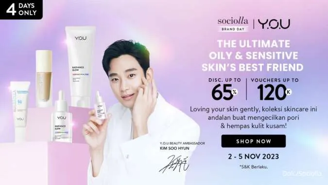 Promo Sociolla Brand Day YOU Beauty Periode 2-5 November 2023