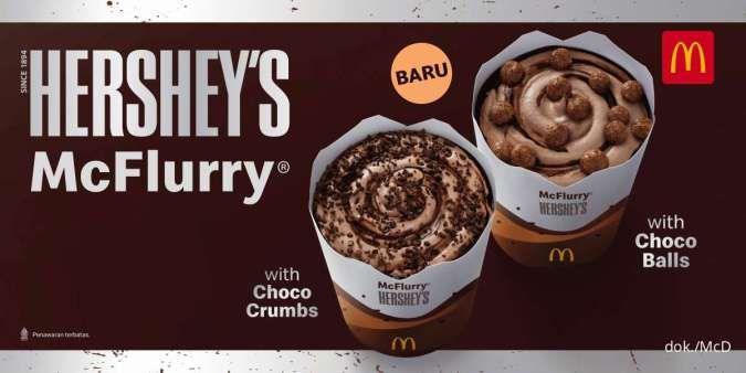 Promo McD Serba Cokelat Herseys McFlurry-Double Choco Pie Berakhir 31 Mei 2023