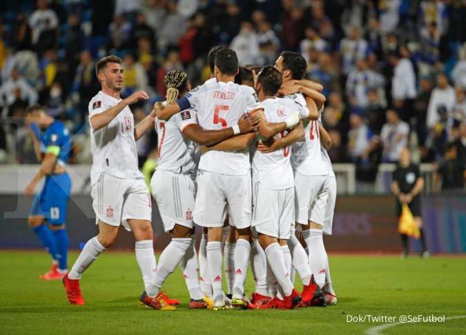 Hasil Kosovo vs Spanyol: La Furia Roja tekuk Dardanet 0-2