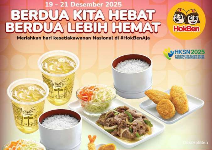 Promo HokBen Hari Ini 21 Desember 2025, Diskon Makan Berdua Akan Berakhir
