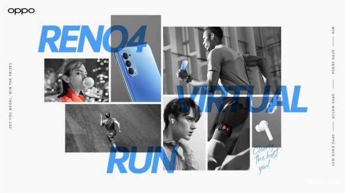 Sambut Hari Olahraga Nasional 2020, OPPO Adakan Reno4 Virtual Run