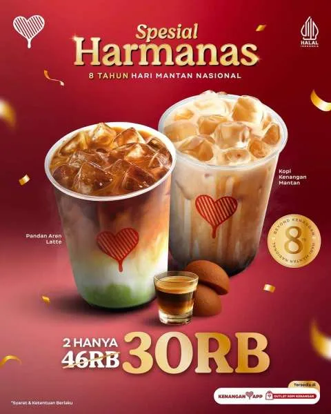 Promo Kopi Kenangan Spesial Harmanas Paket Rp 30.000