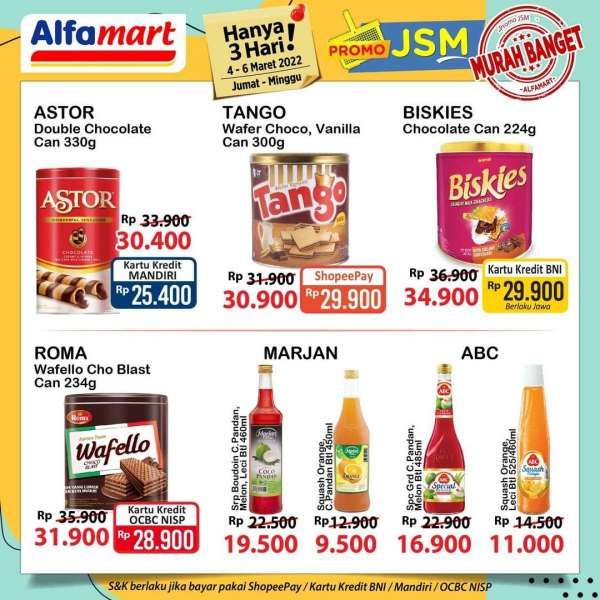Cek Promo JSM Alfamart Hari Ini (5/3), Banyak Potongan Harga Murah Banget