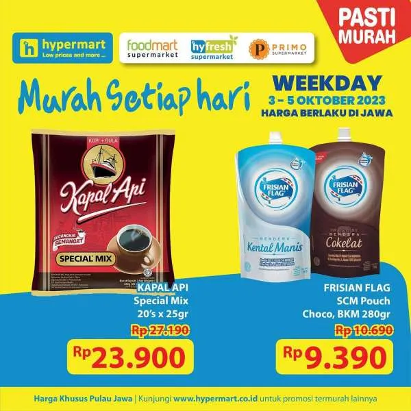 Katalog Promo Hypermart Terbaru 3-5 Oktober 2023, Hyper Diskon Weekday Awal Bulan