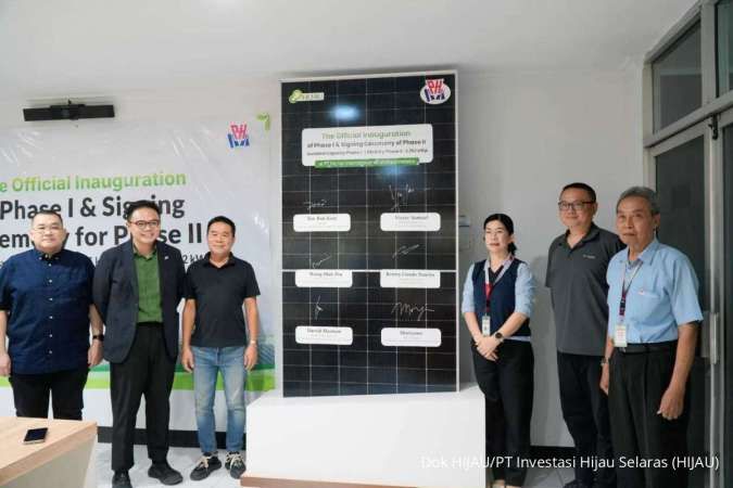 Investasi Hijau Selaras dan PT Pei Hai Resmikan PLTS Atap 1.515 kWp