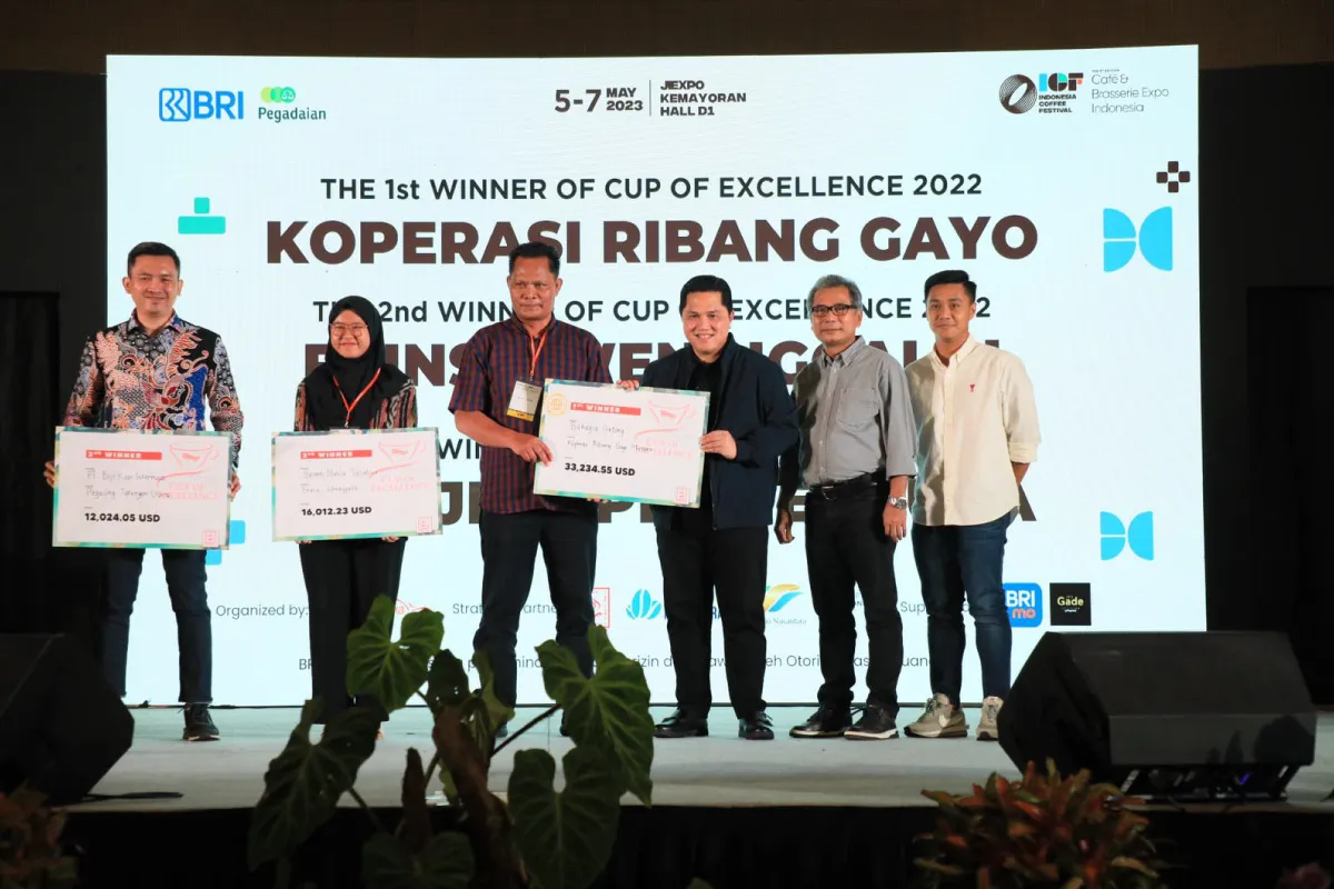 Erick Thohir Buka BRI & Pegadaian ICF 2023, BUMN Jadi Solusi Ekosistem Kopi Nasional